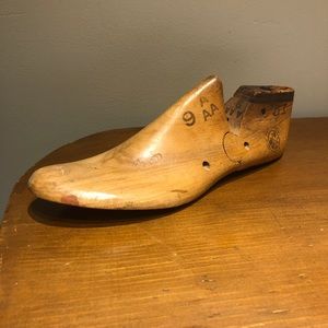 Antique Morton Last Co Wood Industrial Shoe Mold
